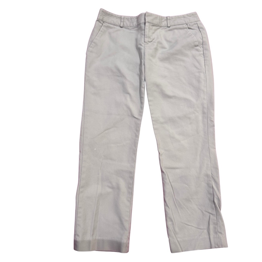 Banana Republic Ryan Fit Khaki Pants Womens Size 4 Short Business Casual Teacher - Picture 2 of 4